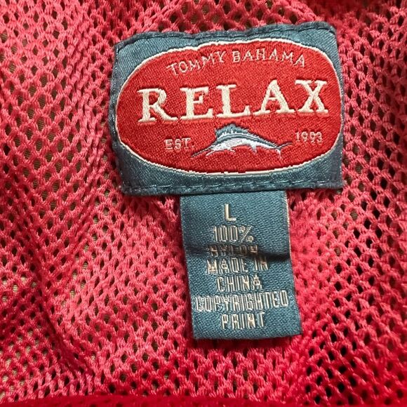 Tommy Bahama Relax Swim Trunks Green w/palm Trees, Sz Large,  drawstring elastic - Picture 6 of 11